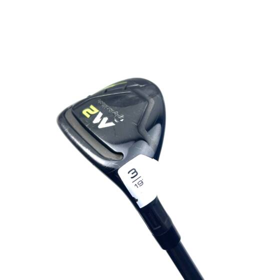Left Handed Taylormade M2 2017 3 Hybrid / 19 Degree / REAX 65 Regular Flex