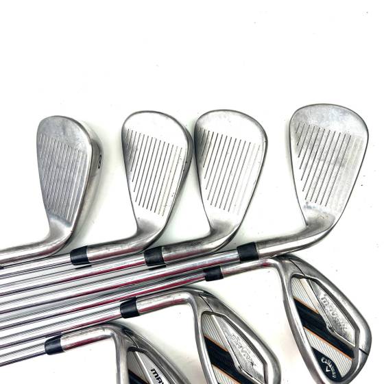 Left Handed Callaway Mavrik Irons / 5-SW / Elevate 95 Regular Flex