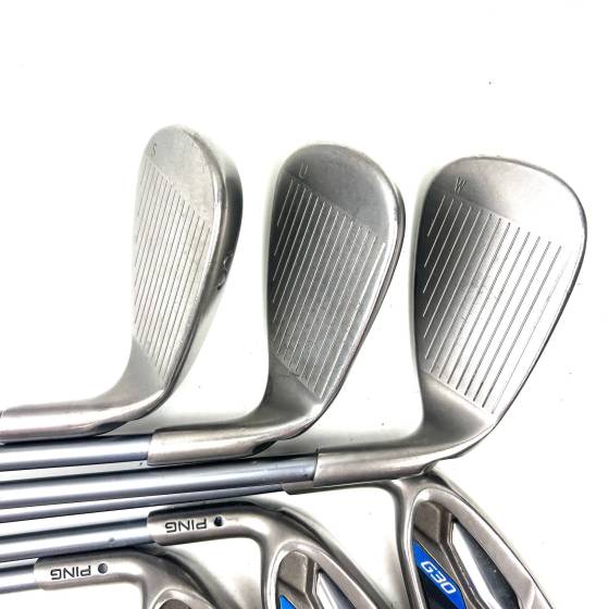 Left Handed Ping G30 Irons / 7-SW + UW / TFC 419 Senior Flex