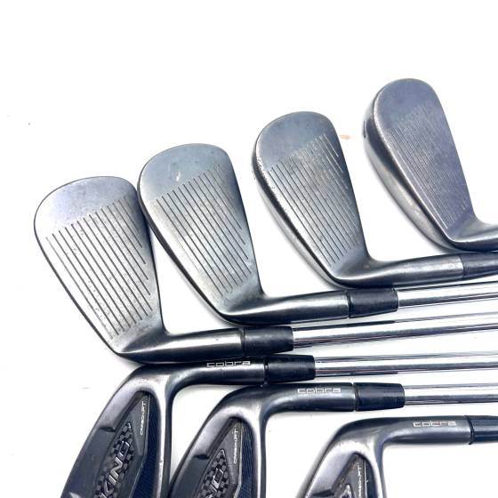 Cobra King Forged Tec Black 2018 Irons / 4-PW / KBS Tour 90 Stiff Flex