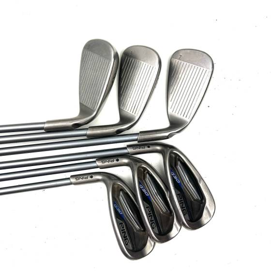 Left Handed Ping G30 Irons / 7-SW + UW / TFC 419 Senior Flex