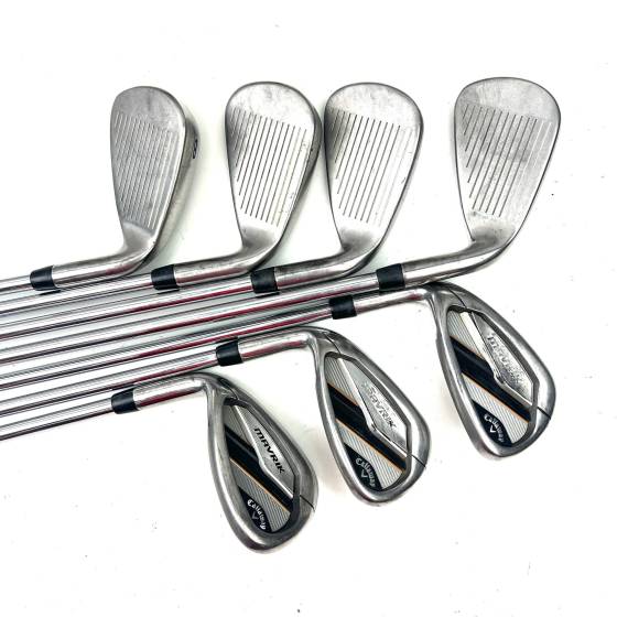 Left Handed Callaway Mavrik Irons / 5-SW / Elevate 95 Regular Flex