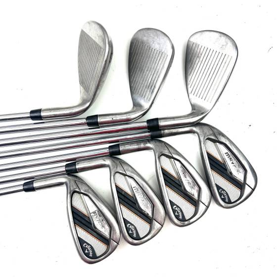 Left Handed Callaway Mavrik Irons / 5-SW / Elevate 95 Regular Flex