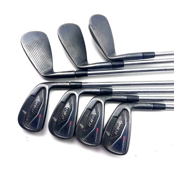 Cobra King Forged Tec Black 2018 Irons / 4-PW / KBS Tour 90 Stiff Flex