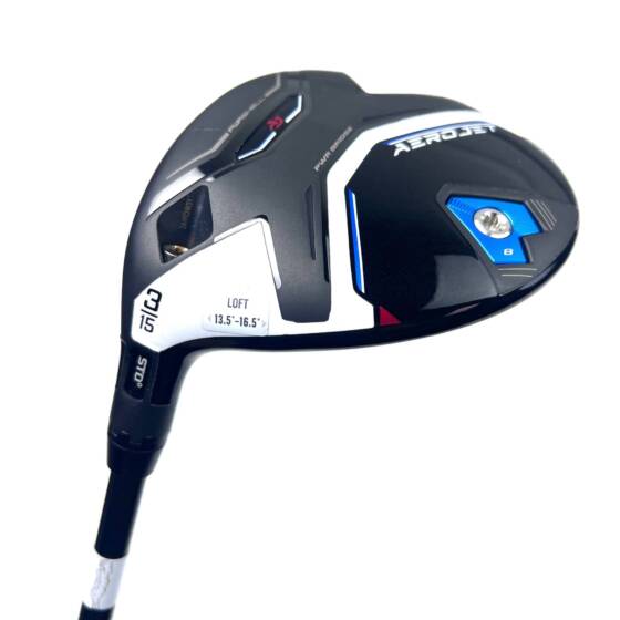 Left Handed Cobra Aerojet 3 Wood / 15 Degree / Kai’li White 70 Stiff Flex