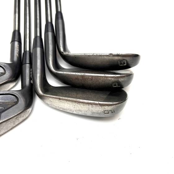 Left Handed Cobra King Forged Tec Black irons / 7-GW / KBS S Taper 130 X Stiff Flex
