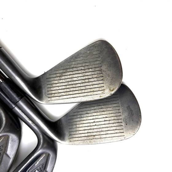 Left Handed Cobra King Forged Tec Black irons / 7-GW / KBS S Taper 130 X Stiff Flex