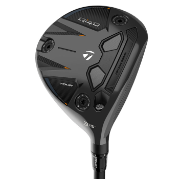 Used Taylormade Qi4D Fairway Wood head on transparent background