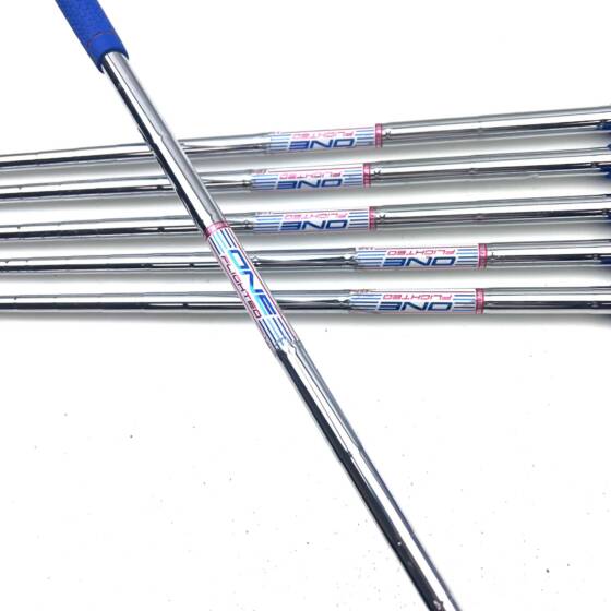 Cobra King F8 One Length Irons / 6-PW / One Flighted Regular Flex