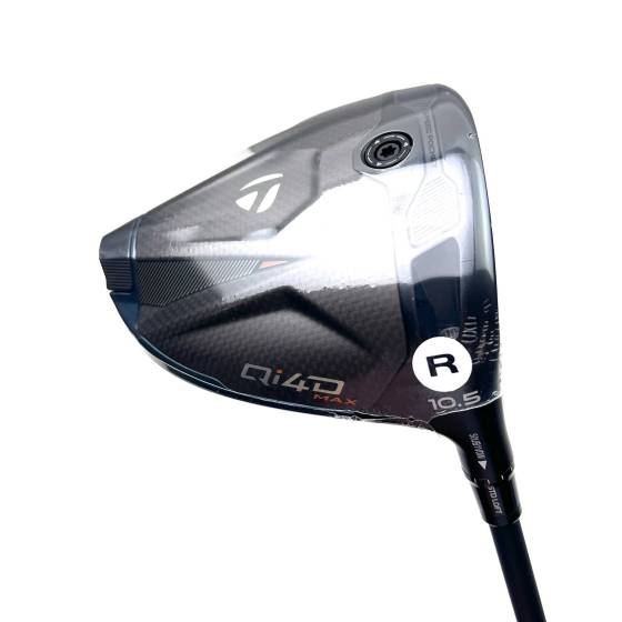 New Taylormade Qi4D Max Driver / 10.5 Degree / Reax 50 Regular Flex