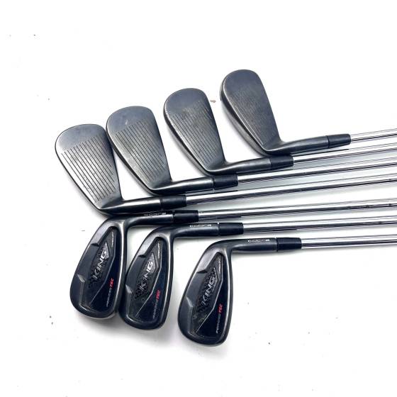 Cobra King Forged Tec Black 2018 Irons / 4-PW / KBS Tour 90 Stiff Flex