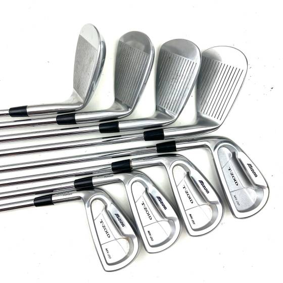 Left Handed Mizuno T-Zoid MX-20 Irons / 4-SW / True Temper Dynmaic Gold Regular Flex