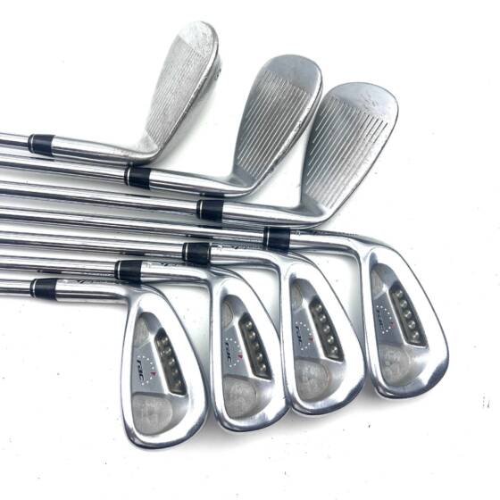 Left Handed Taylormade RAC Irons / 5-SW / R300 Regular Flex