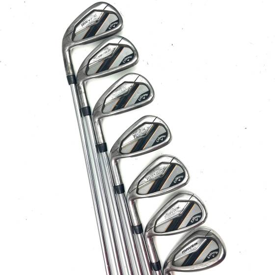 Left Handed Callaway Mavrik Irons / 5-SW / Elevate 95 Regular Flex