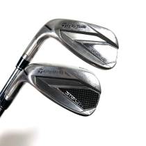Left Handed Taylormade Stealth Irons / 7-AW / Dynamic Gold R300 Regular Flex