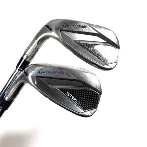 Left Handed Taylormade Stealth Irons / 7-AW / Dynamic Gold R300 Regular Flex