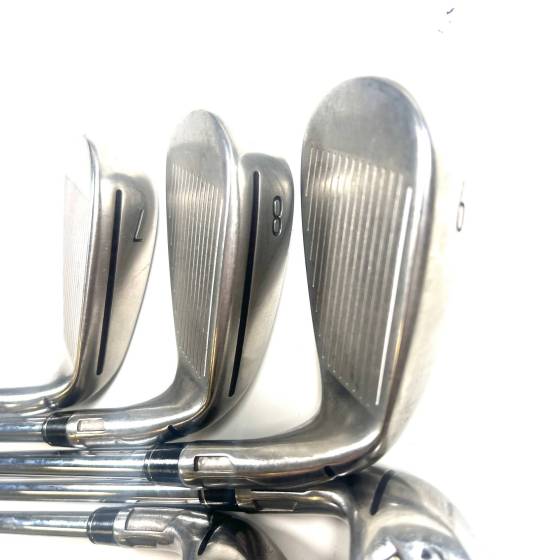 Left Handed Taylormade Stealth Irons / 7-AW / Dynamic Gold R300 Regular Flex
