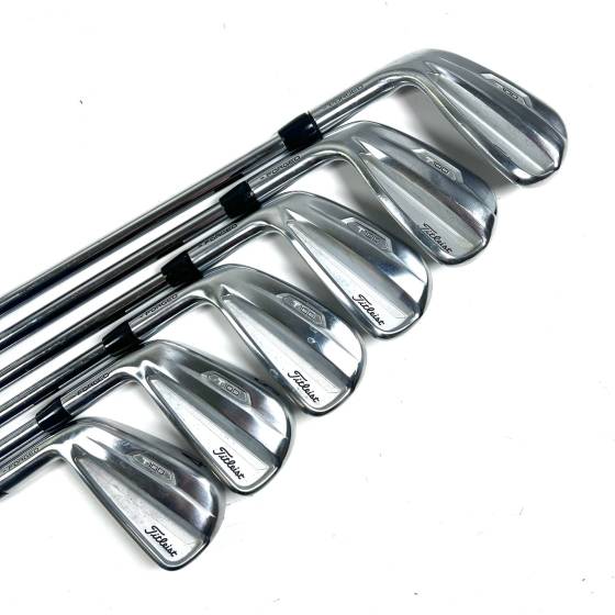 Left Handed Titleist T100 2021 Irons / 4-9 / Oban Stiff Flex