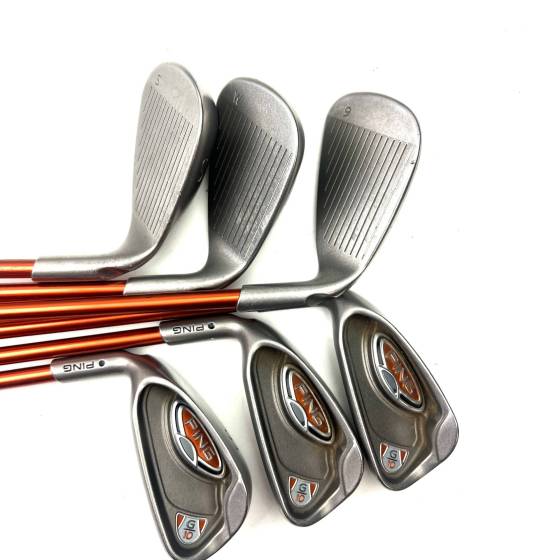 Left Handed Ping G10 Irons / 6-SW / TFC 129 Senior Flex