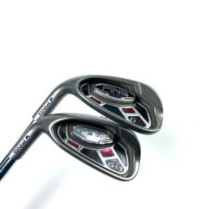 Left Handed Ping G15 Iron Set / 5-SW / Ping AWT Regular Flex