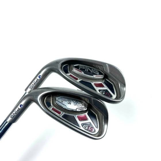 Left Handed Ping G15 Iron Set / 5-SW / Ping AWT Regular Flex