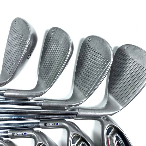 Left Handed Ping G15 Iron Set / 5-SW / Ping AWT Regular Flex