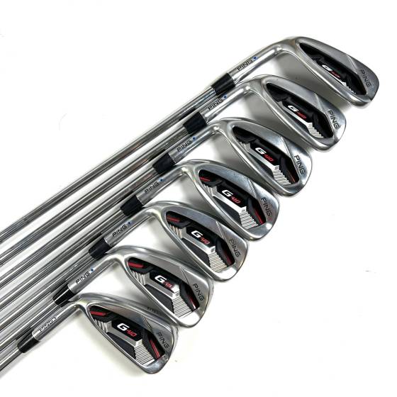 Left Handed Ping G410 Irons / 5-PW+UW / AWT 2.0 Regular Flex