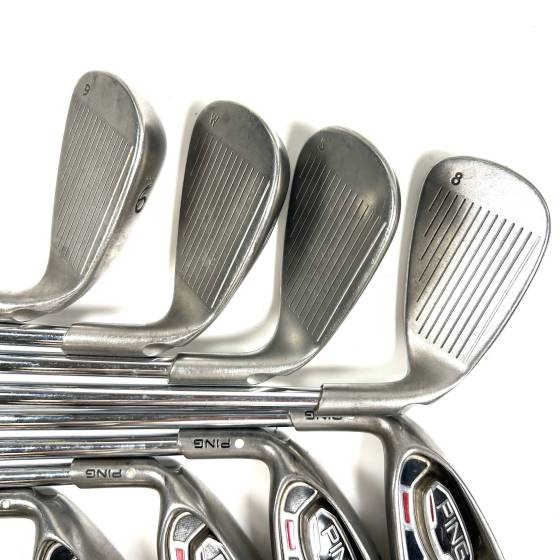 Left-Hand Ping G15 Irons / 4-SW / Ping AWT Stiff Flex