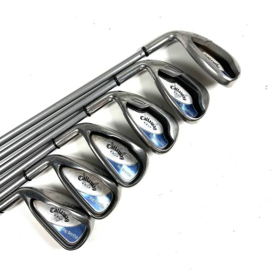 Left Handed Callaway Big Bertha Irons / 5-9 + SW / Ladies Flex