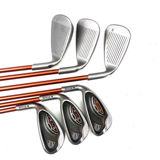 Left Handed Ping G10 Irons / 6-SW / TFC 129 Senior Flex