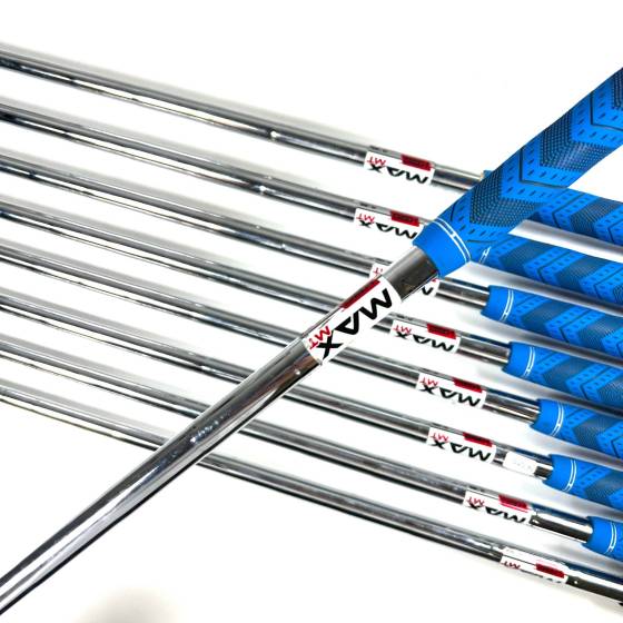 Taylormade SIM 2 Max OS Irons / 4-SW + AW / KBS Max Regular Flex