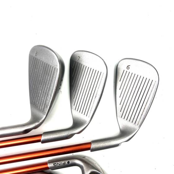 Left Handed Ping G10 Irons / 6-SW / TFC 129 Senior Flex