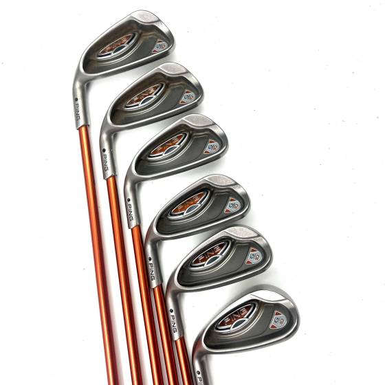 Left Handed Ping G10 Irons / 6-SW / TFC 129 Senior Flex