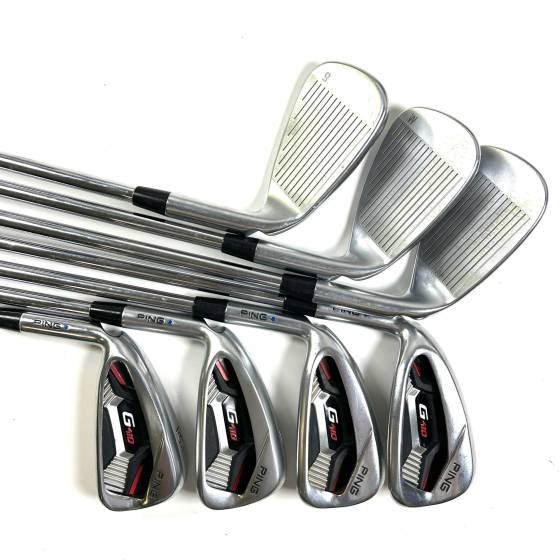 Left Handed Ping G410 Irons / 5-PW+UW / AWT 2.0 Regular Flex
