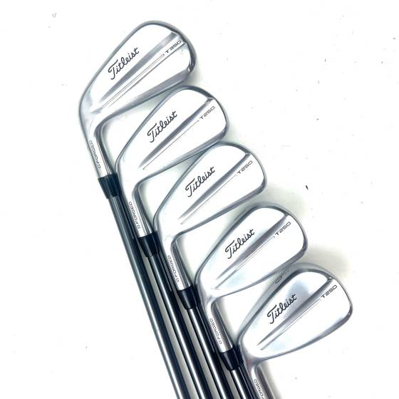 Left Handed Titleist T250/T350 Irons / 5-9 / MMT 65 Regular Flex