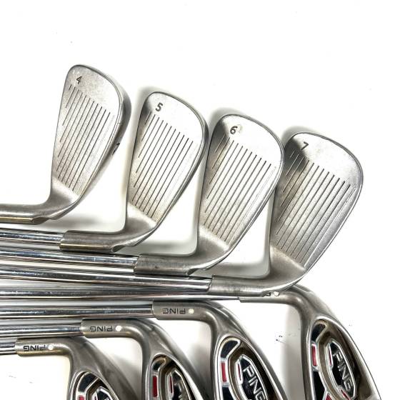 Left-Hand Ping G15 Irons / 4-SW / Ping AWT Stiff Flex