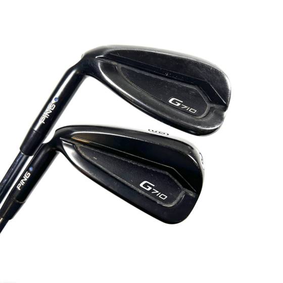 Left Handed Ping G710 Irons / 6-SW + UW / AWT 2.0 Regular Flex