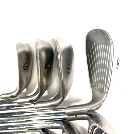Left-Hand Ping G15 Irons / 4-SW / Ping AWT Stiff Flex