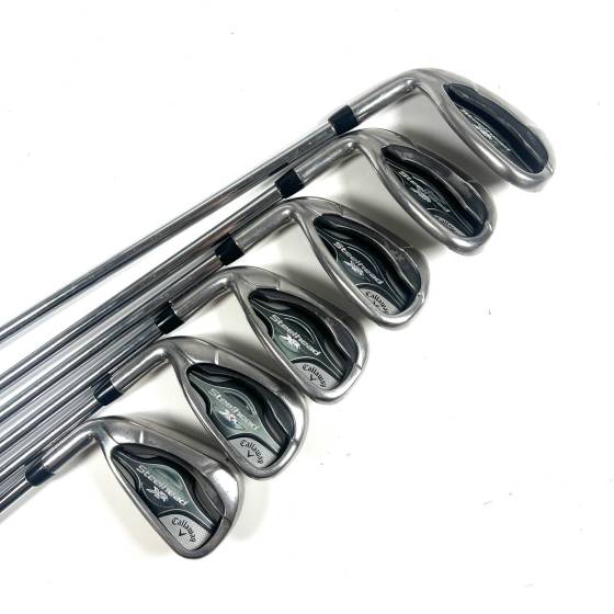 Left Handed Callaway XR Steelhead Irons / 7-SW+AW / XP95 ST15 Regular Flex