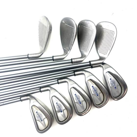 Left Handed Callaway Steelhead X-14 Irons / 3-SW / Steelhead X14 Regular Flex