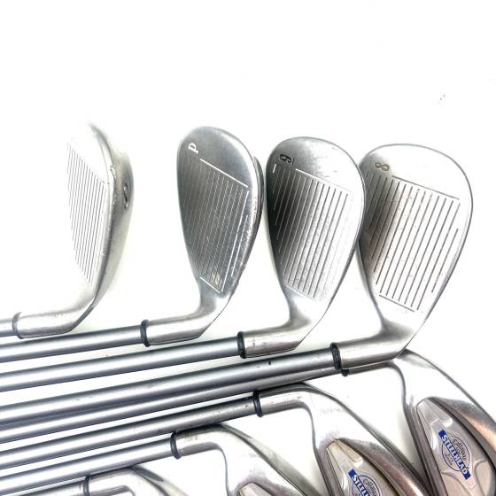 Left Handed Callaway Steelhead X-14 Irons / 3-SW / Steelhead X14 Regular Flex