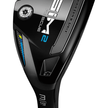 Used Taylormade SIM2 Hybrid rescue model head on transparent background