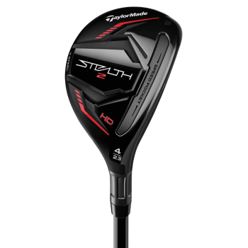 Used Taylormade Stealth 2 Hybrids rescue model head on transparent background