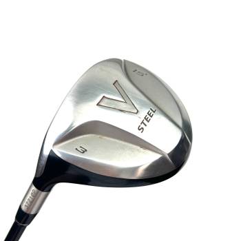 Left Handed Taylormade V Steel 3 Wood / 15 Degree / MAS2 Ultralite Stiff Flex