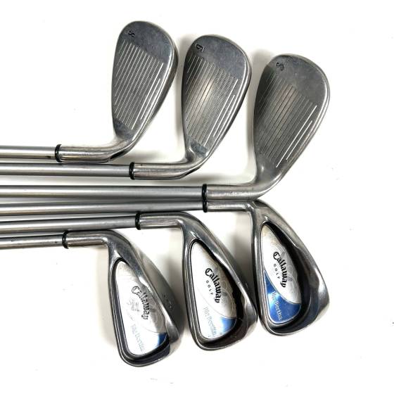 Left Handed Callaway Big Bertha Irons / 5-9 + SW / Ladies Flex