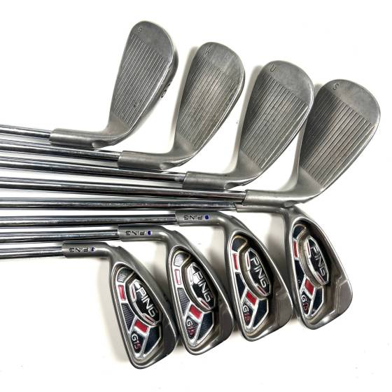 Left Handed Ping G15 Iron Set / 5-SW / Ping AWT Regular Flex