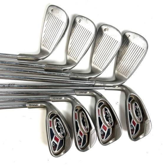 Left-Hand Ping G15 Irons / 4-SW / Ping AWT Stiff Flex