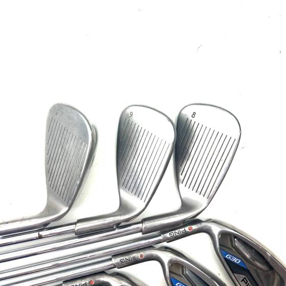 Left Handed Ping G30 Irons / 4-PW / CFS Distance Senior Flex