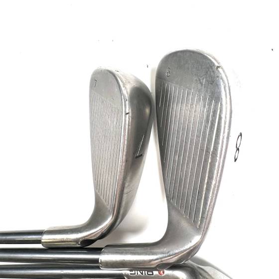 Left Handed Ping G25 Irons / 7-PW / TFC 80 Senior Flex