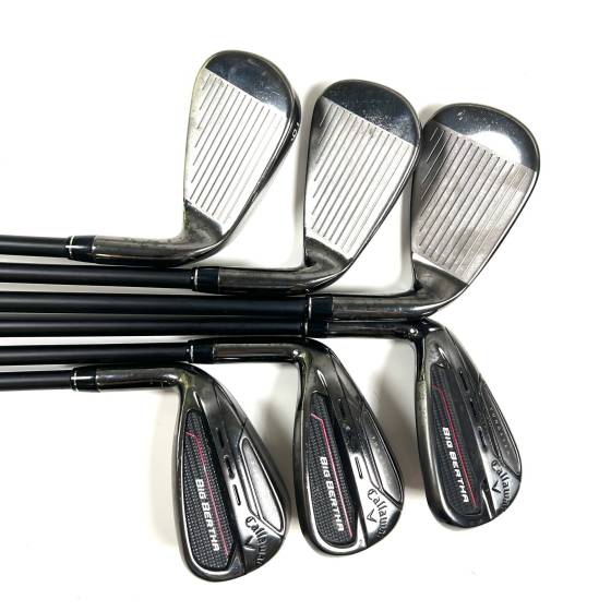 Left Handed Callaway Big Bertha 2023 Irons / 6-PW+AW / Cypher 50 Senior Flex